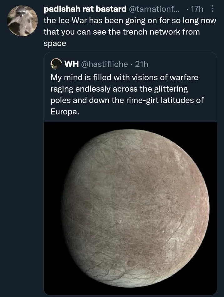 Thread showing meme's narrative expansion.