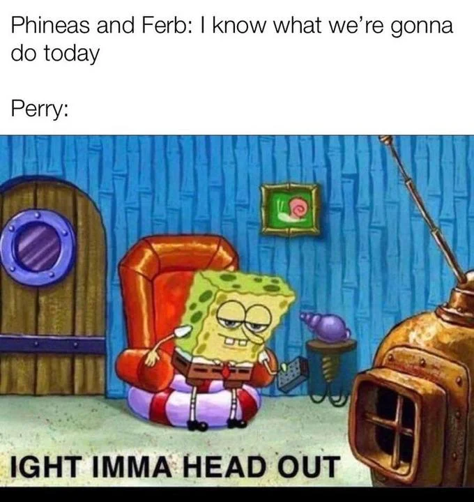 Cartoon crossover comedy variation.