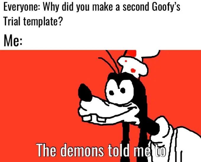 Related Goofy parody variant format.