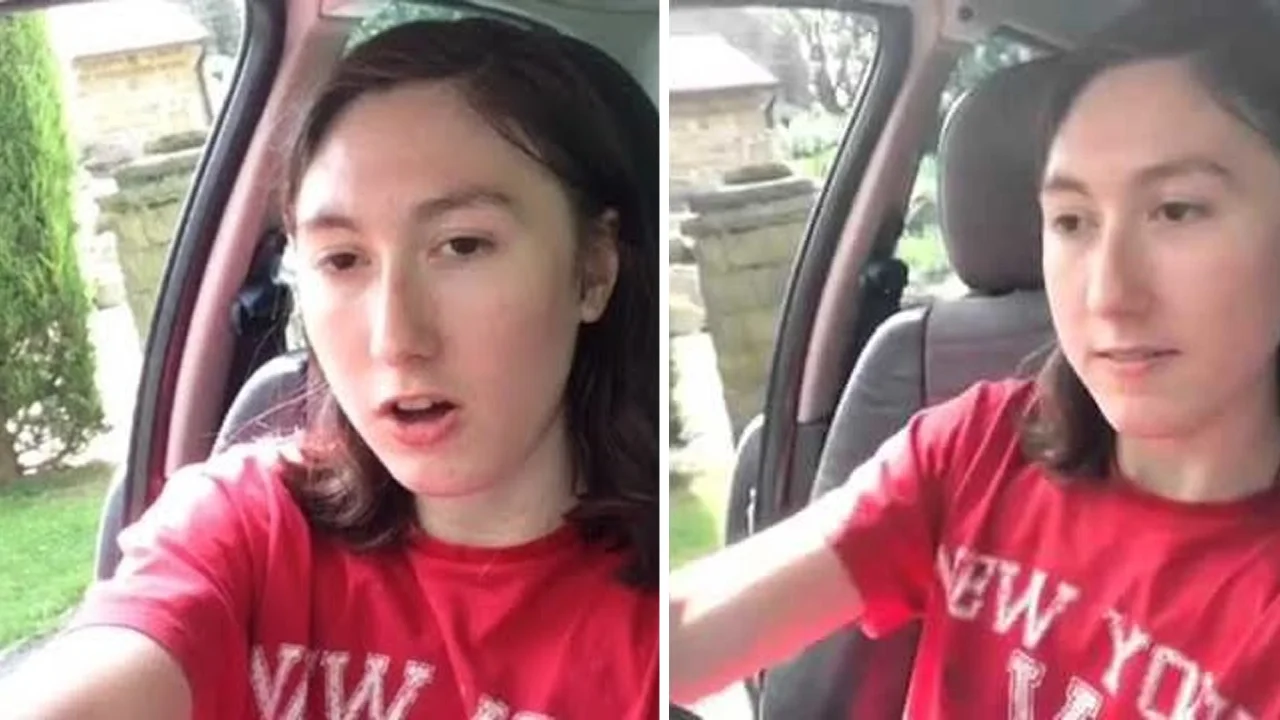 The original Vine of Tish Simmonds sitting in her mum's car, the source clip that spawned the 'I'm in me mum's car, broom broom' meme.