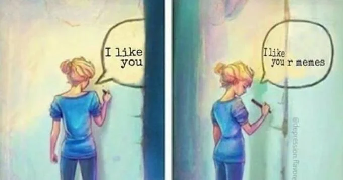 Romantic confession subversion variation.