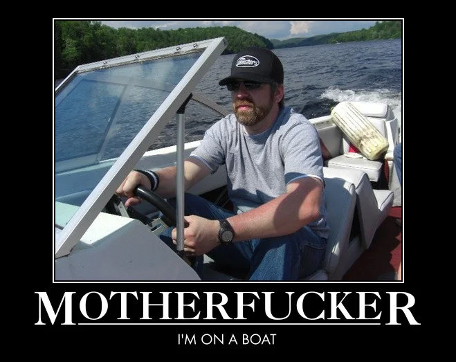 A classic demotivational poster iteration of the meme quoting the song's most memorable lyric.