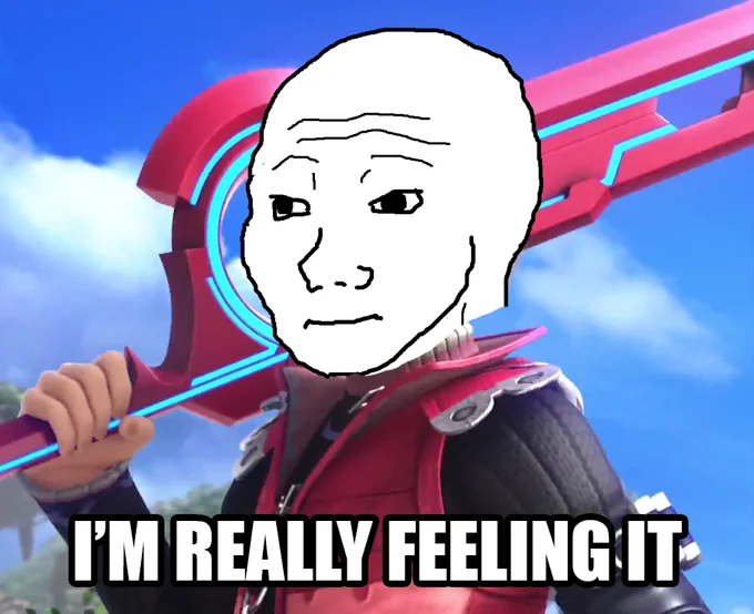 A crossover mashup combining Shulk's catchphrase with the Wojak 'Feels Guy' meme.
