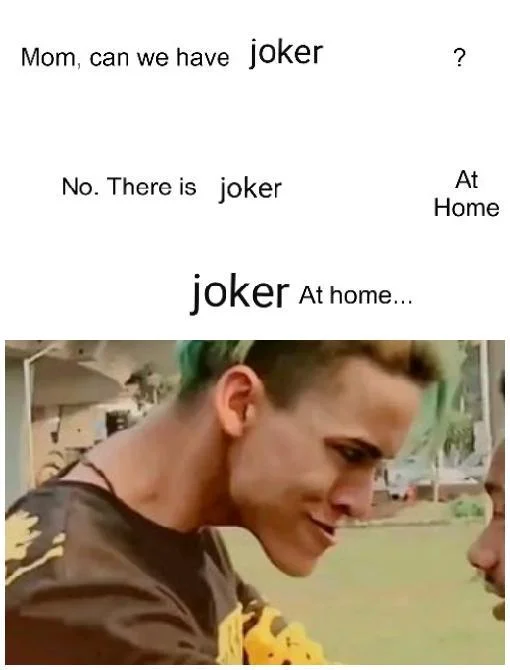The classic 'Joker at home' format applied to Rizxtar, the Indian TikTok Joker.