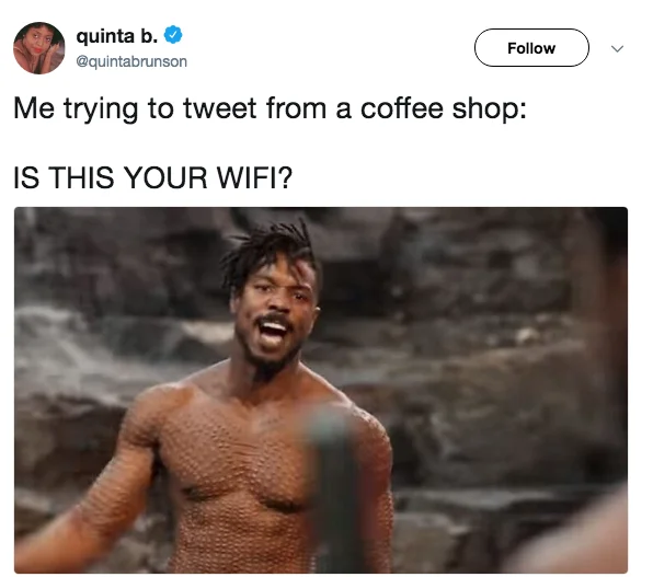 Internet connectivity humor adaptation.