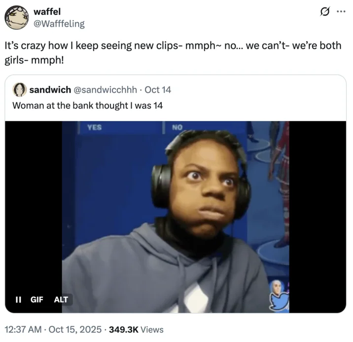 A widely shared tweet remarking on how the iShowSpeed early stream keeps generating fresh reaction GIFs week after week.