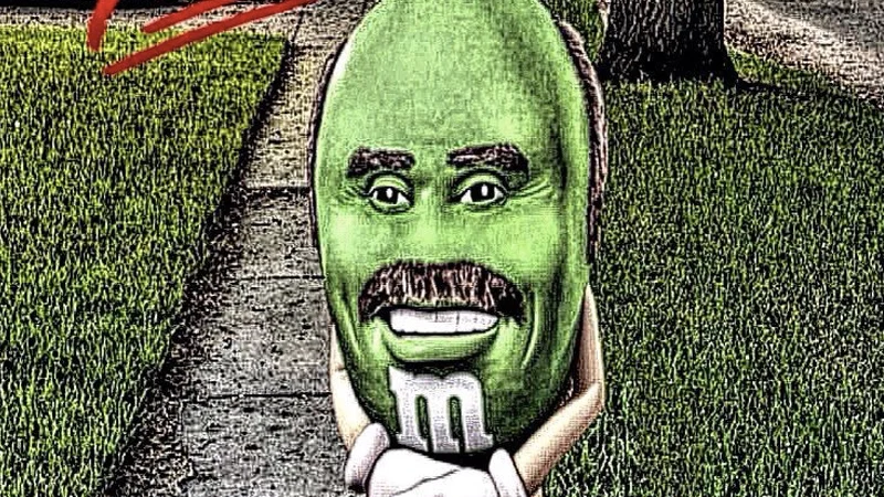 The original 'Dr. Phil M&M' image that became the foundational visual of the 'It Really Do Be Like That Sometimes' meme.