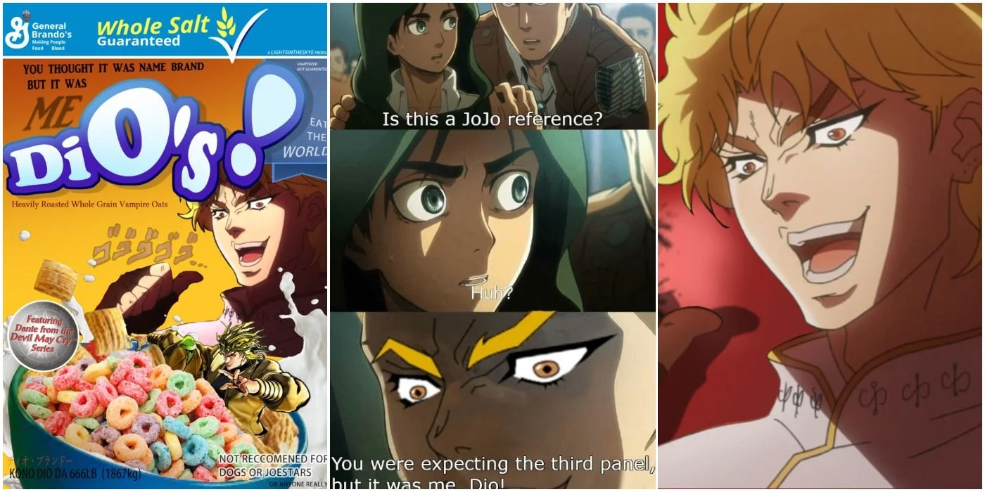 Meta-commentary on JoJo references.