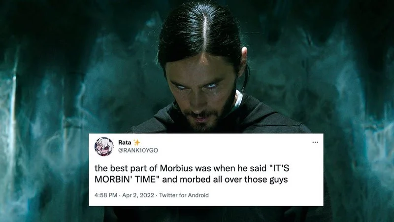 Morbius gothic cinematography meme.