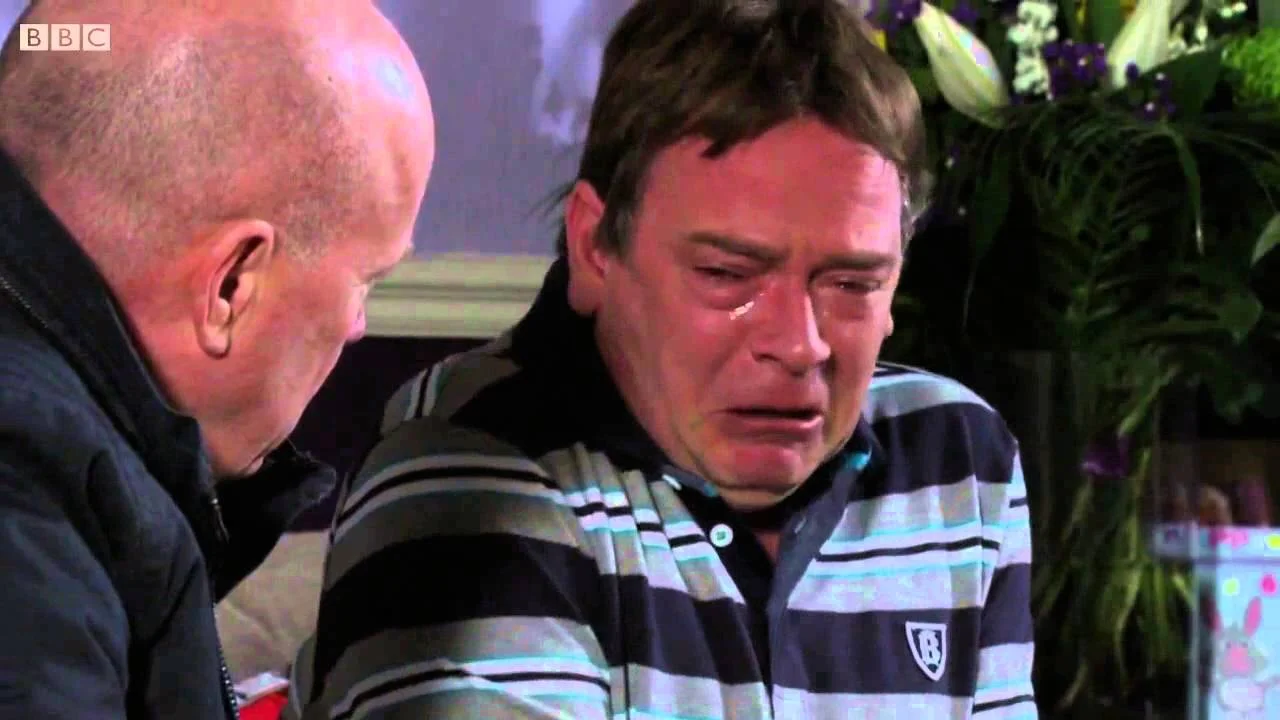 The iconic scene from EastEnders featuring a distraught Ian Beale, which became the source of the 'I've Got Nothing Left' meme.