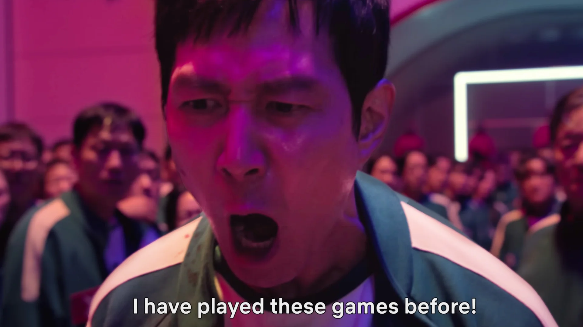 The original screenshot from Squid Game Season 2 that spawned the 'I've played these games before' meme.