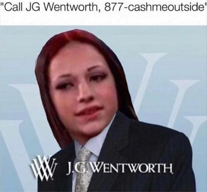 Original source commercial material from J.G. Wentworth.