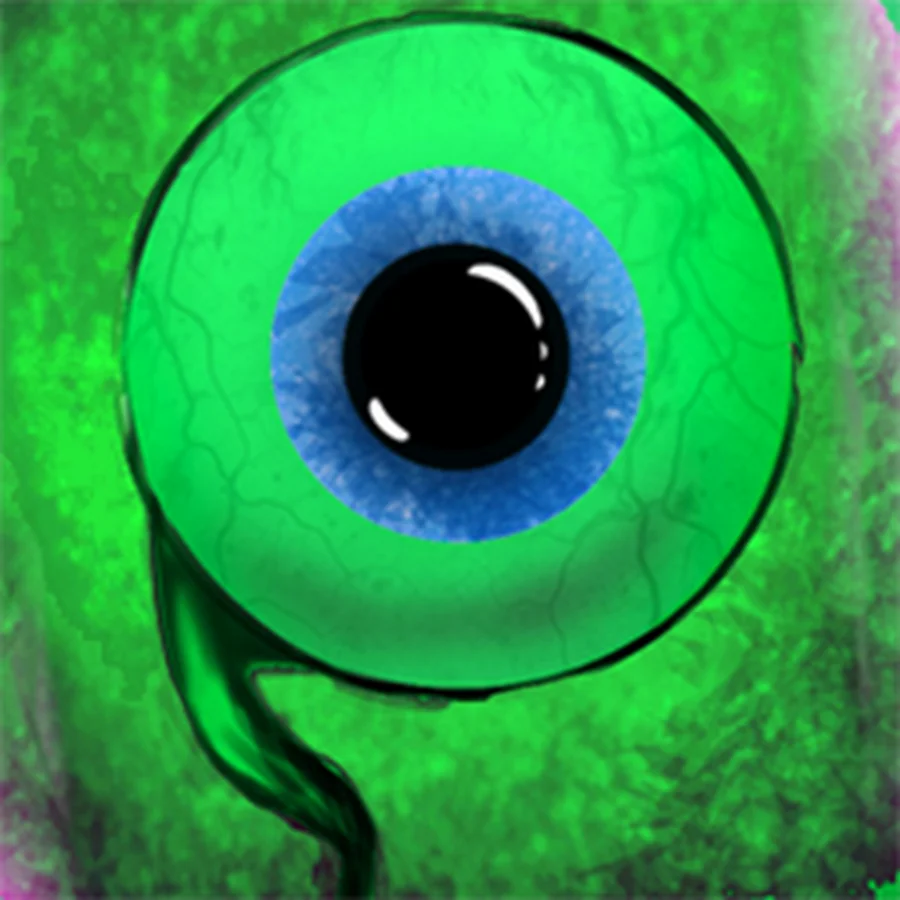 Septiceye Sam, the green eyeball character that has become synonymous with Jacksepticeye's brand and channel identity.