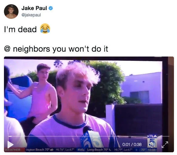 A crude reaction meme referencing Jake Paul's infamous 'It's Everyday Bro' lyric 'England is my city' during the PewDiePie vs. Team 10 era.