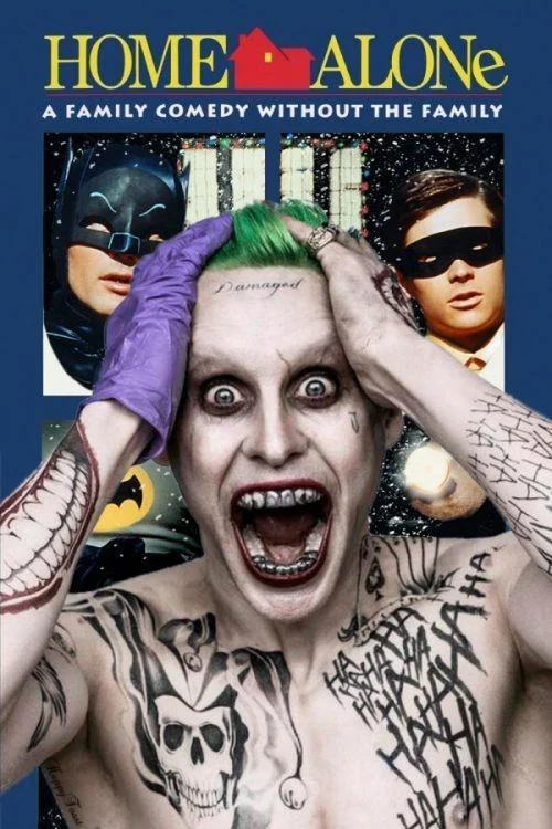 A popular photoshop parody remixing the Joker reveal into a fake Home Alone movie poster.