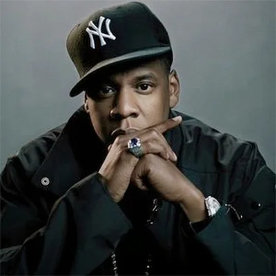Jay-Z, the rapper and mogul at the center of the meme, in a signature portrait.