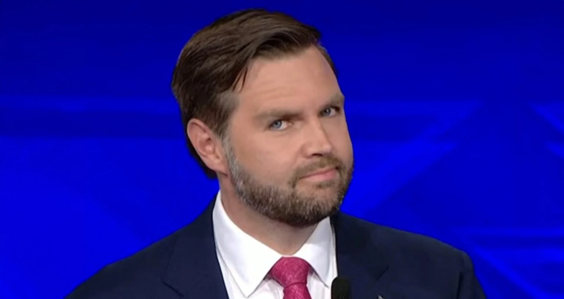 The original screenshot of JD Vance's side-eye expression during the October 2024 vice presidential debate that launched the meme.