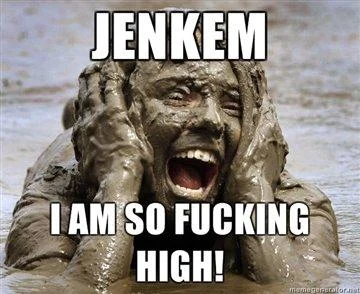 Crude humor meme combining visual and textual elements.