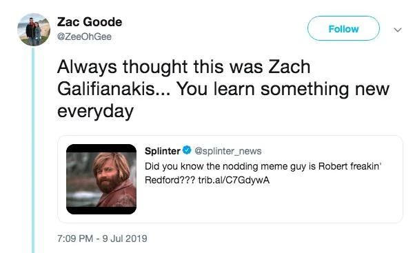 Meta-discussion about the longstanding meme identity confusion.