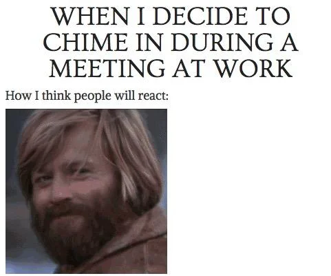 Workplace approval meme using the character's calm expression.