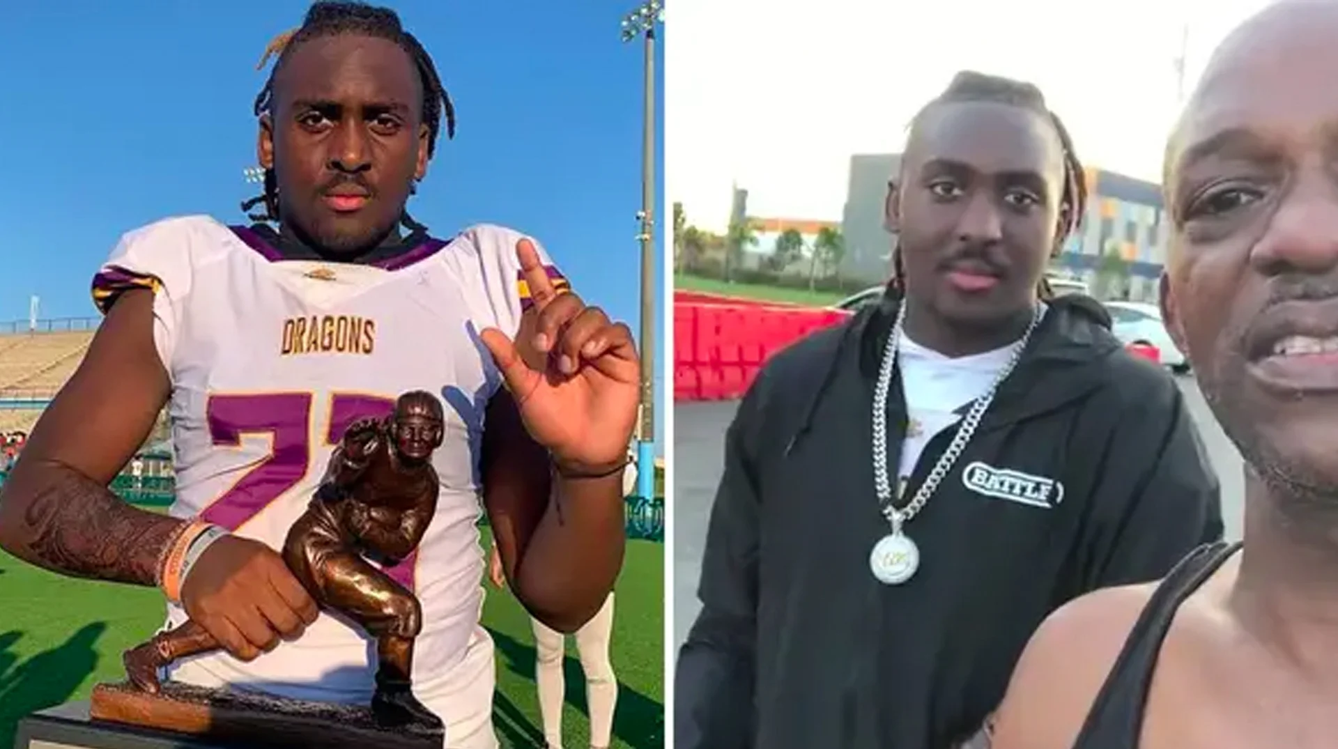 Jeremiah Johnson, the 12-year-old football player whose adult-looking appearance sparked viral disbelief online.