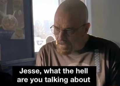 Walter's iconic confusion captured in a single frame.