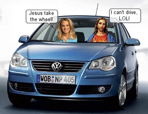 Literal visual representation of the meme's core concept.