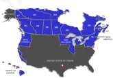 Satirical variant focusing on Texas rather than religion.