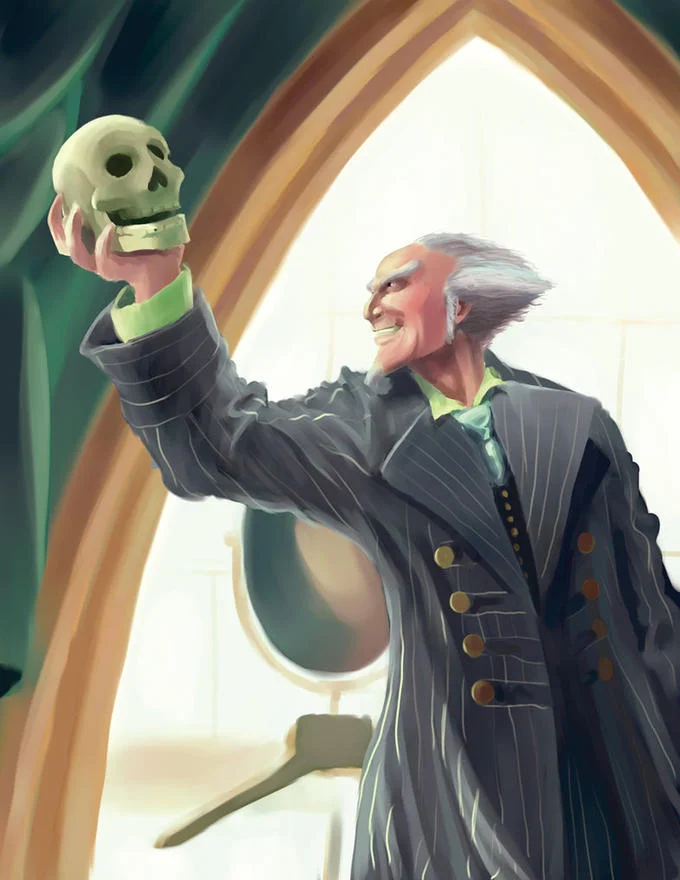 A digital illustration loosely associated with the meme entry, though the subject is not obviously Jim Carrey.