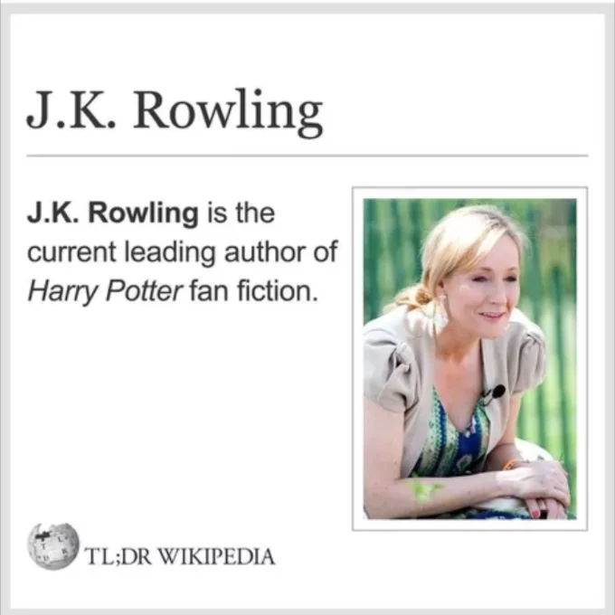 A March 2019 Complex Pop Culture tweet reporting Rowling's Dumbledore/Grindelwald reveal, one of the real statements that fueled the parody trend.