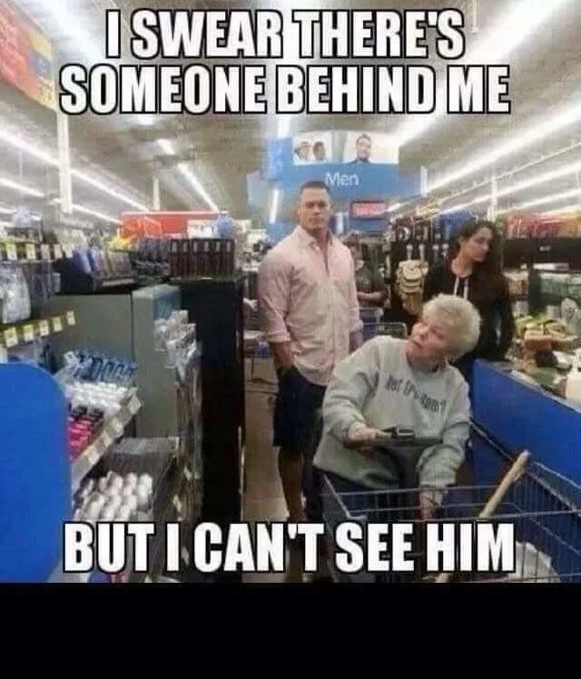 Creative application of the invisibility joke to retail scenario.