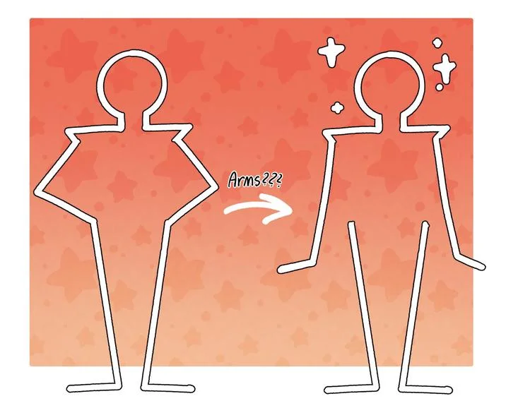Fan art poking fun at John Rod's ambiguous anatomy, questioning whether the stand actually has arms.