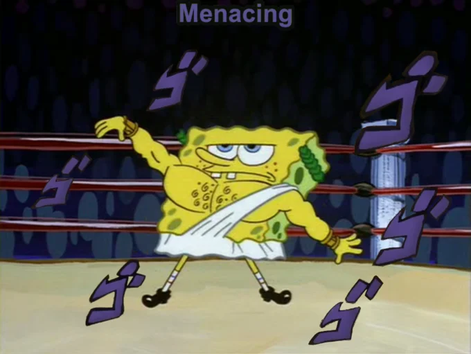 Format used as reaction or descriptive caption.