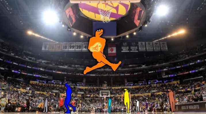 Creative fan edit combining the horse with sports contexts.