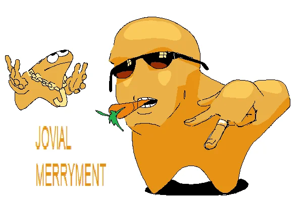 The cool, meme-friendly aesthetic of the character.