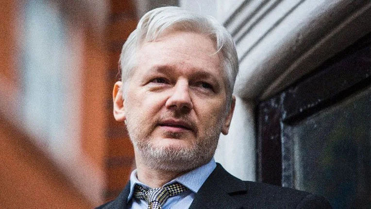 WikiLeaks founder Julian Assange, photographed during his years of asylum in the Ecuadorian Embassy in London.