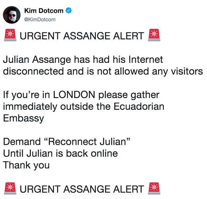 WikiLeaks alleges that US Secretary of State John Kerry pressured Ecuador to silence Assange during the 2016 election cycle.