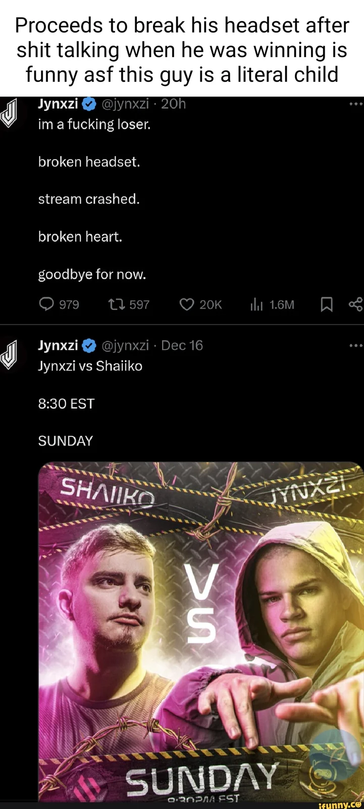 Twitter thread documenting Jynxzi meme culture.