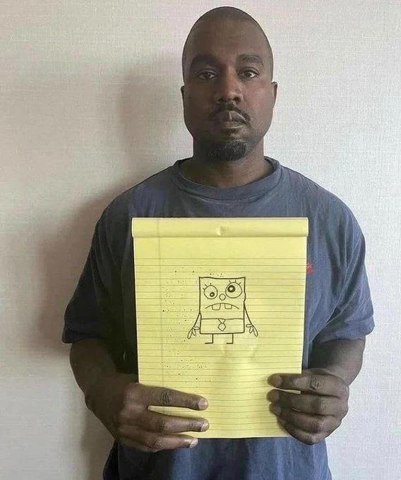 Playful creative mashup with SpongeBob reference.
