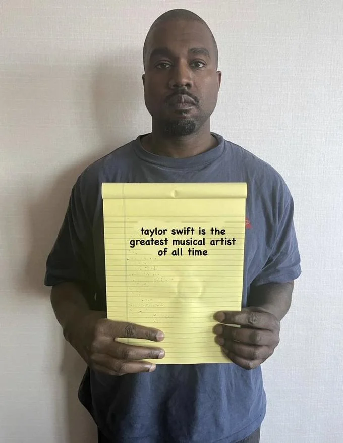 Ironic reference to his famous 2009 VMAs incident.