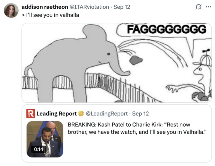 Satirical meme reaction to the controversial quote.