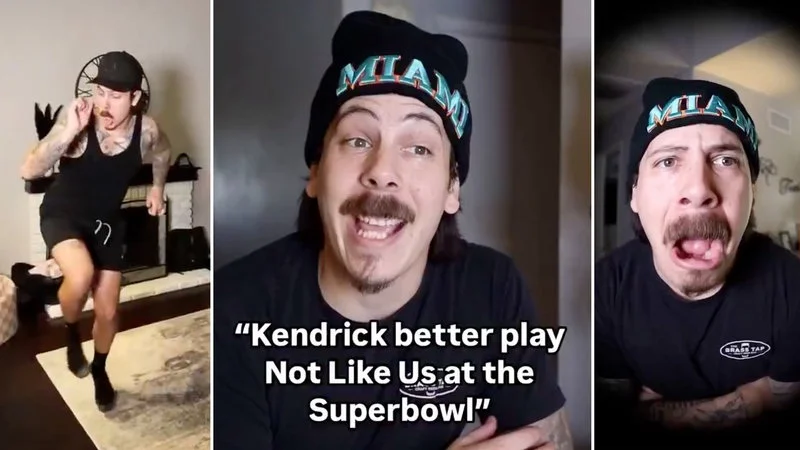 The primary canonical template for the Kendrick Super Bowl meme.