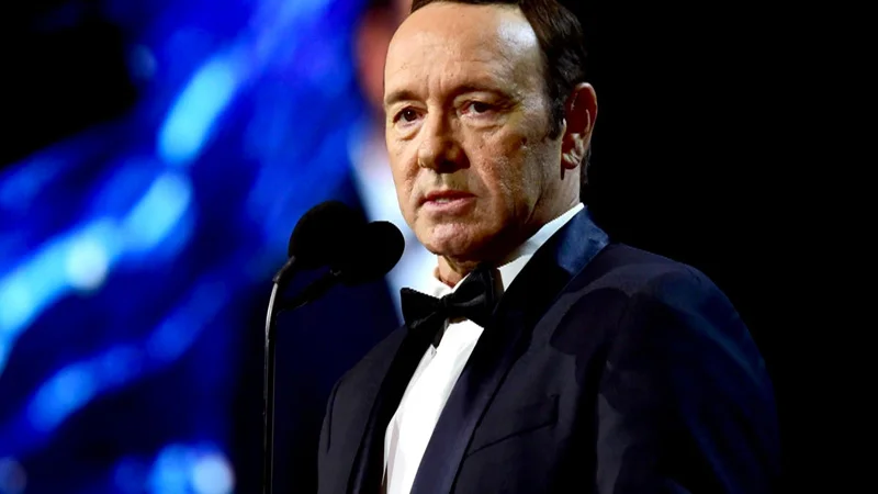 Actor Kevin Spacey pictured at a formal event, the central figure in the 2017 sexual assault allegations sparked by Anthony Rapp.