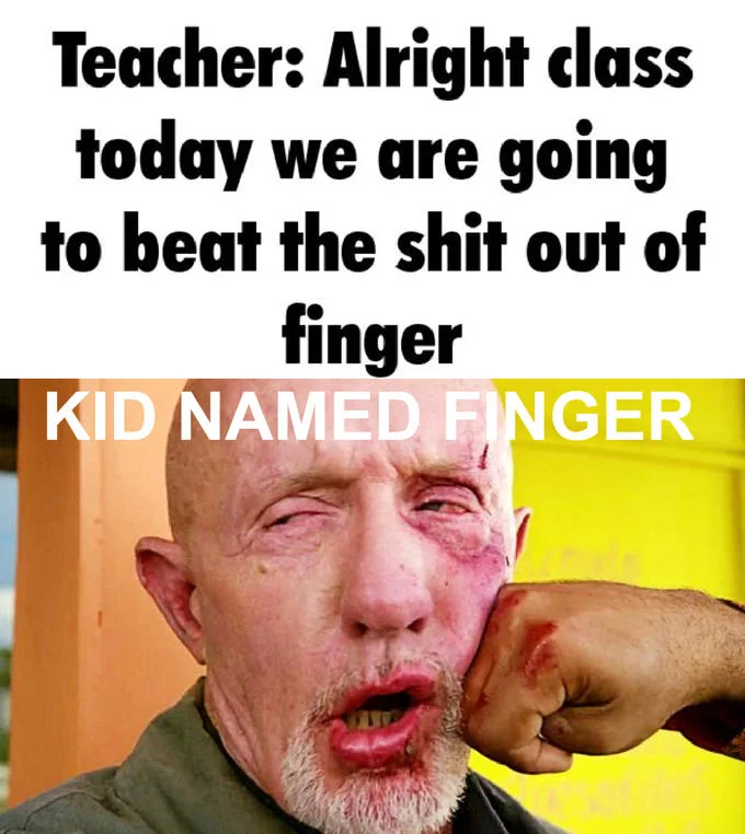 Format applied to crude and aggressive humor.