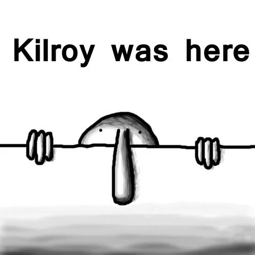 Classic visual with clear readability of figure and phrase.