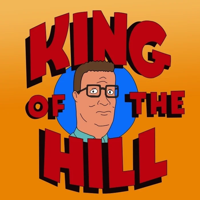 Fan-made logo for the animated series King of the Hill, featuring protagonist Hank Hill.