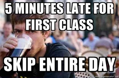 Lazy College Senior