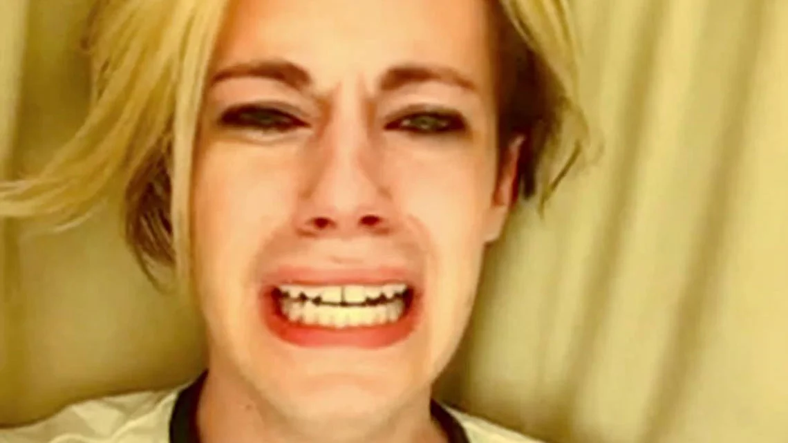 The iconic emotional moment from the 2007 viral defense video.