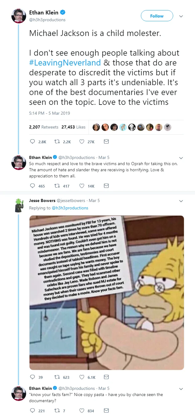 A mocking meme questioning the credibility of Wade Robson's testimony in Leaving Neverland by contrasting a narrow 'truth' panel with a wide 'lies' panel.