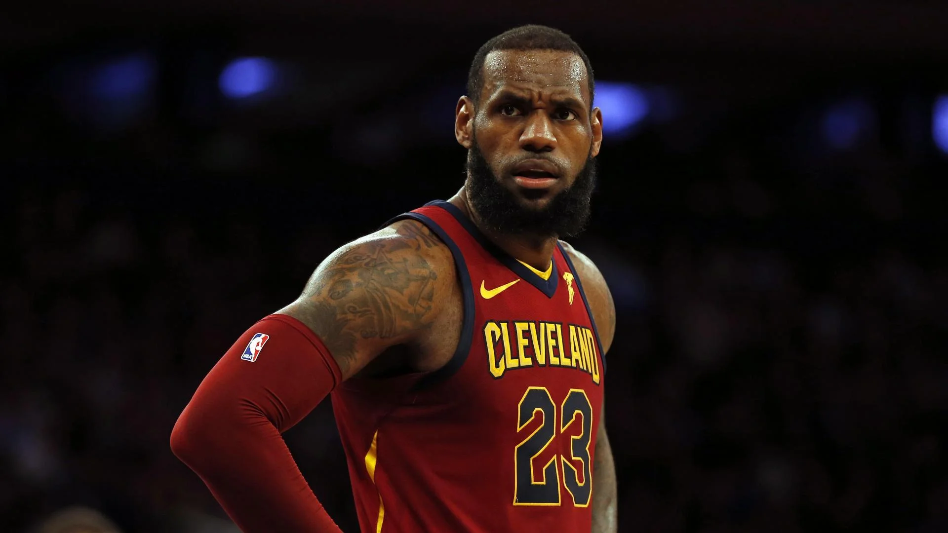 LeBron James pictured during his second stint with the Cleveland Cavaliers, wearing the iconic #23 jersey.